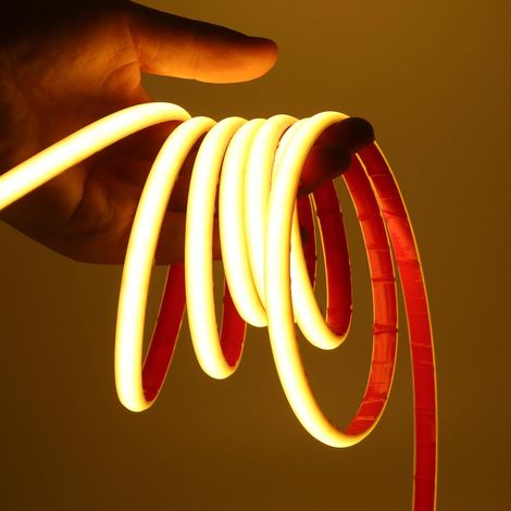 24V COB LED Strip, IP68 Waterproof 320 LEDs/M Neon LED Strip, 2PIN Flexible Silicone Cuttable Neon LED Strip for Outdoor Home Bedroom Decorating. (1/5)