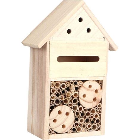 Hôtel insectes bois – type B – abri abeille – décoration jardin
