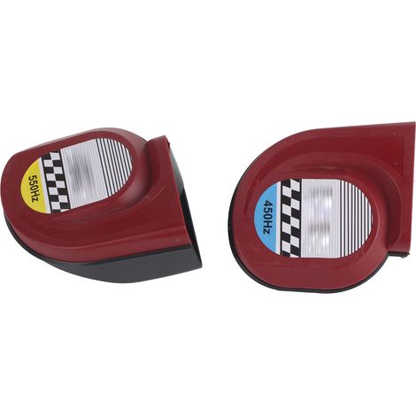 Paire de Klaxons Écho 12V 105Db 410Hz/510Hz Haute/Basse Fréquence pour Auto et Moto (1/5)