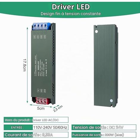 220V 24V LED Transformer 200W AC to DC Input Low Voltage Power Supply Constant Voltage Driver (1/3)