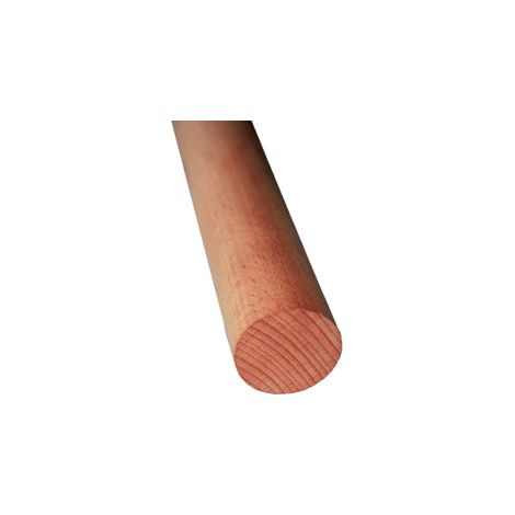 Deco Fer Forge – Main courante en bois de moabi pleine Ø42mm – Longueur 2m – Fixation par perçage – Bois imputrescible pour extérieur