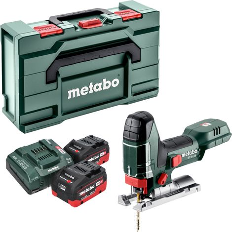 Metabo ST 18 L 90 Scie sauteuse sans fil 18 V 90 mm + 2x batterie LiHD 5,5 Ah + chargeur + Metabox (1/5)