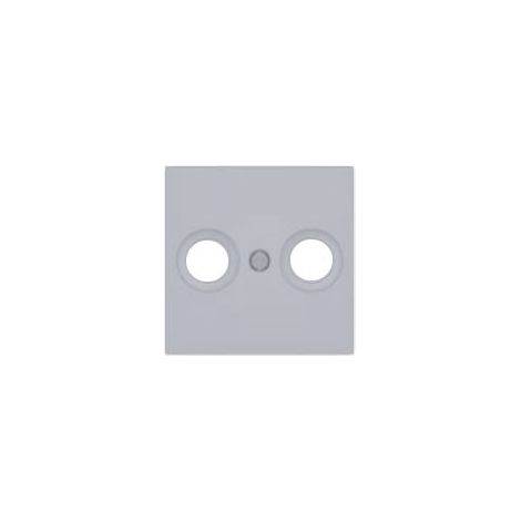 Silber TV-Buchsenabdeckung BJC Viva 23330-PL