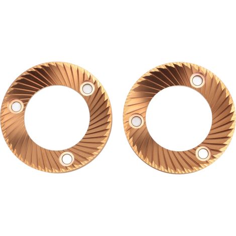 Beyamis Meules plates 64mm – lot 2, plaquées titane, compatibles DF64/DF64P/DF64E/DF64V (1/5)