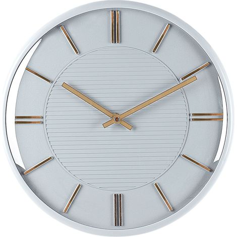Orologio da parete grigio senza numeri 34 cm in alluminio Daroca