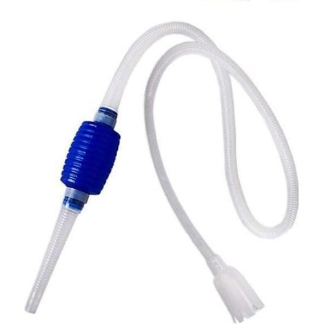 Aquarium Siphon Gravel Water Filter Hand Cleaning Tool Aquarium Vacuum Water Changer Air Pump Accessories (Color: White, Size: 143cm) (1/5)