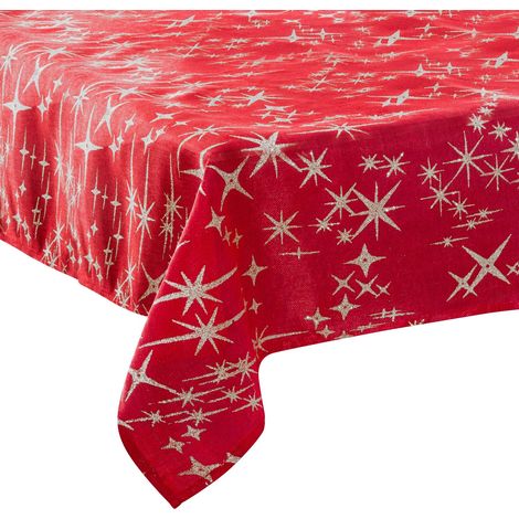 Nappe de Noël imprimée étoiles CANEVAS