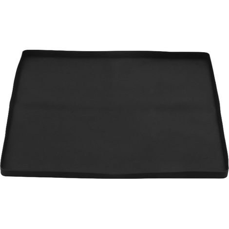 Tapis Silicone pour Mini Réfrigérateur, Bords Relevés, Noir 500x500 Mm (1/5)