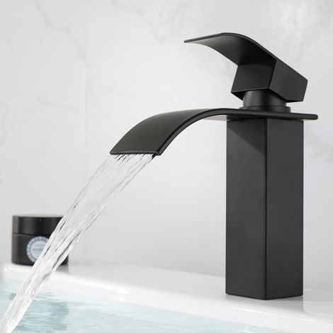 Robinet cascade en acier inoxydable 304, robinet carré pour lavabos et éviers (1/3)