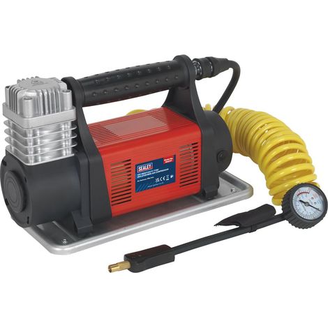 Sealey Tyre Inflator Mini Air Compressor 12V Heavy-Duty MAC07