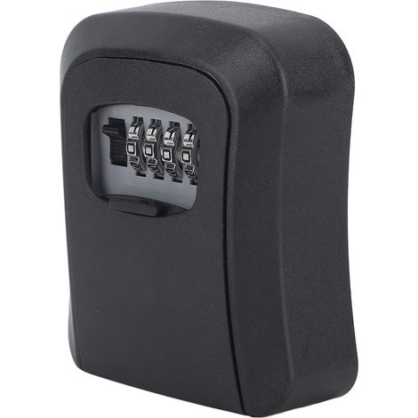 Coffre-fort à clés étanche en ABS et alliage, capacité de 5 clés, avec protection coulissante, pour garage, jardin ou remise, noir semi-alliage. (1/5)