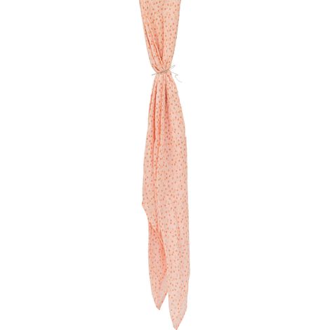 Maxi lange imprimé Poème Rose Clair 120x120 cm (1/2)