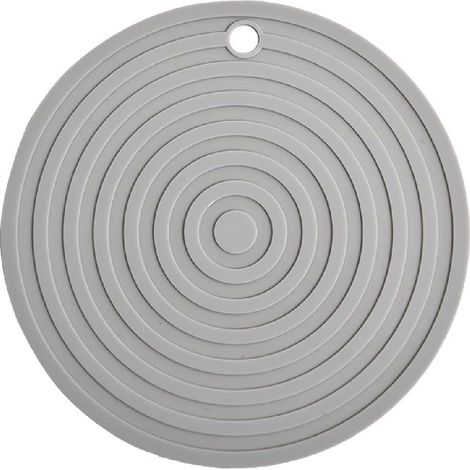 Filiyano-Tapis pour gamelle de chat et de chien, gamelle ronde, plateau, silicone, imperméable, antidérapant, tapis pour nourriture d'animaux (gris) (1/5)