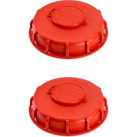 Tapa de plástico de 16 cm para depósito de agua de 1000 L con orificios de ventilación (A, 2 unidades) (1/5)
