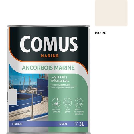 ANCORBOIS MARINE IVOIRE 3L Laque microporeuse pour la protection et la décoration des bois et dérivé (1/4)