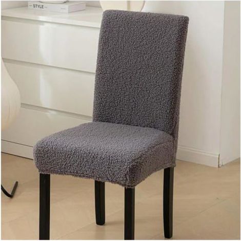 Housse De Chaise - Polaire Épaisse - Universelle Pour Chaise De Salle À Manger Et Tabouret - 4 Pièces (1/4)