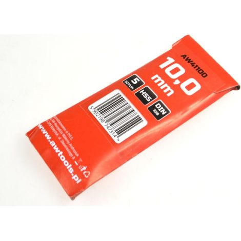 Broca para metal AWTOOLS blanca de 100 mm, 5 unidades (1/2)