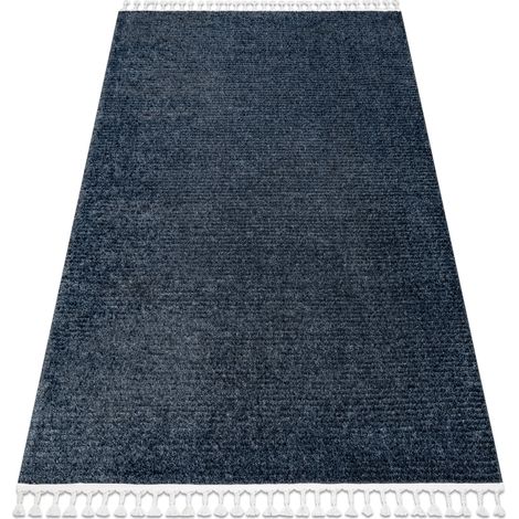 Carpet SEVILLA PC00B stripes blue Fringe Berber Moroccan shaggy blue 200x290 cm