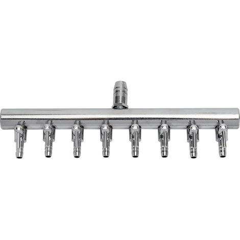 Aquarium Vanne à Levier de régulation de débit d'air - Distributeur en cuivre chromé pour Aquarium, diviseur de Pompe Accessoires (1/5)
