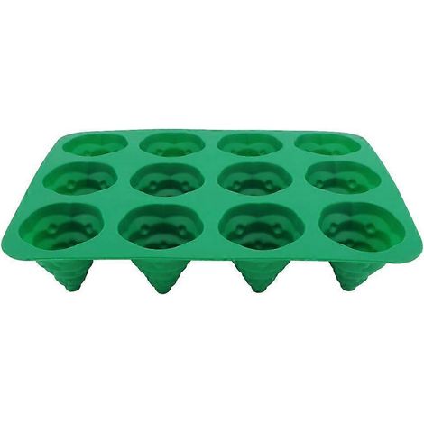 Moule en silicone en forme de sapin de Noël pour gâteaux, biscuits et chocolats faits maison.