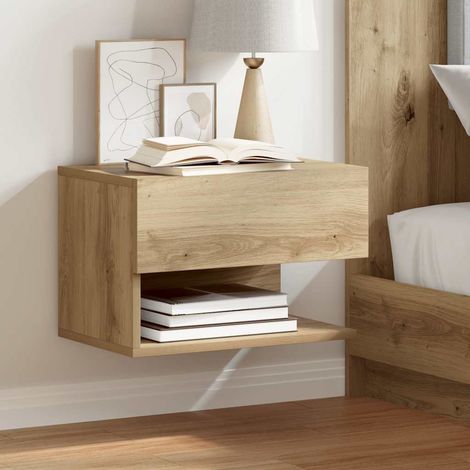 Wand-Nachttische 2 Stk. Artisan-Eiche (1/5)
