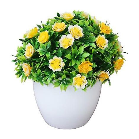 Fleur artificielle portable réaliste en pot de plastique robuste pour banquet4 (1/5)