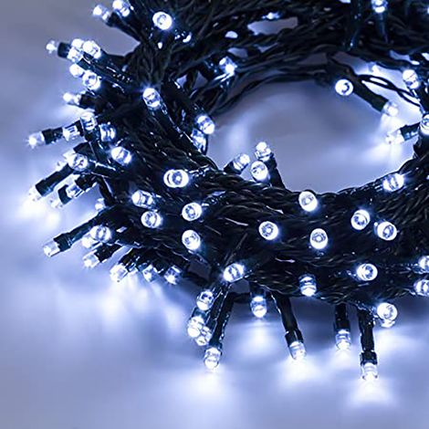 Ghirlanda LED 220V luci Natalizie 10m-18m-24m Giochi di Luce FreddaLunghezza 10M (1/5)