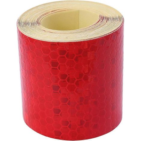 Bande adhésive réfléchissante phosphorescente pour la sécurité automobile (rouge)-Red