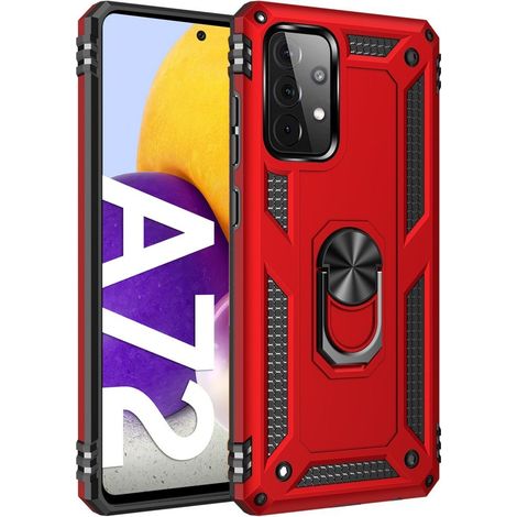 Schutzhülle mit Rundumschutz für Samsung Galaxy A72 5G, Nox Case Ring, rot (1/4)