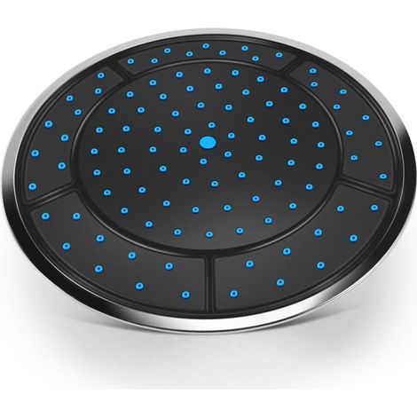 1Pcs Douche Actionnée Par Pluie de Forme Ronde En Plastique 25Cm Accessoires Cabine Buse Tête Toit Dessus La Chambre (1/4)