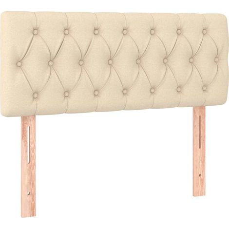 Maison Exclusive - Cabecero de tela color crema 90x7x78/88 cm (1/5)