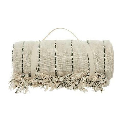 FUNDA DE CAMA Luisa 240x260 cm beige ALGODÓN (1/4)