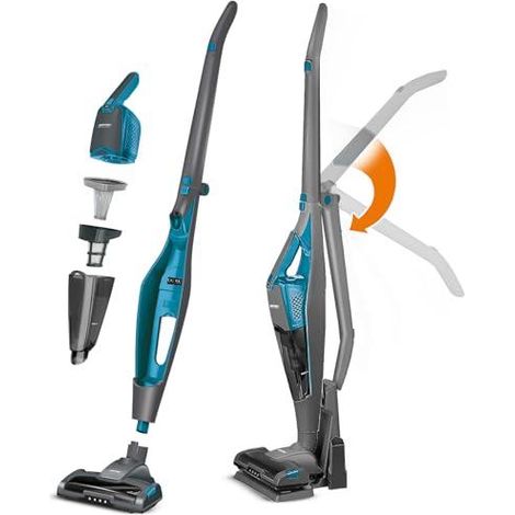 Air-Essence MPM MOD-38/N Aspirateur sans fil Noir Turquoise