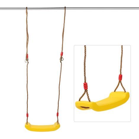 Kinderschaukel für den Außenbereich, Kunststoffsitz, Kinderspielgerät