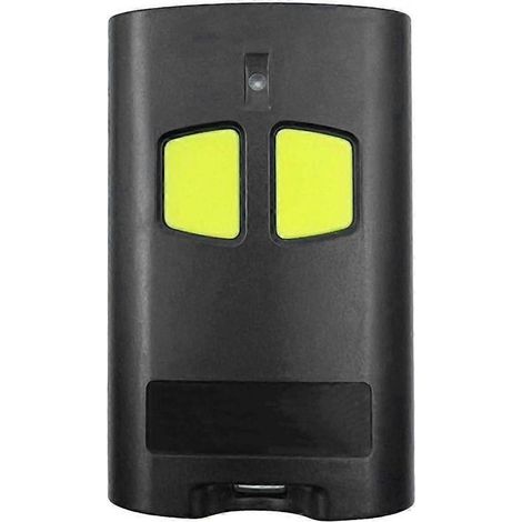 2 telecomandi da 433 MHz per apriporta da garage a codice variabile 2WV 4VA 4VA 4VA, nero/giallo (1/5)