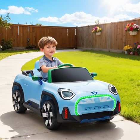 Coche Eléctrico para Niños de +3 Años MINI Concept Aceman con Bluetooth Mando a Distancia Motor Doble Azul (1/5)