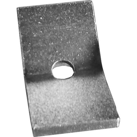 PLAQUETTE Acier zingué 66X35 Percé 10-1 pièce
