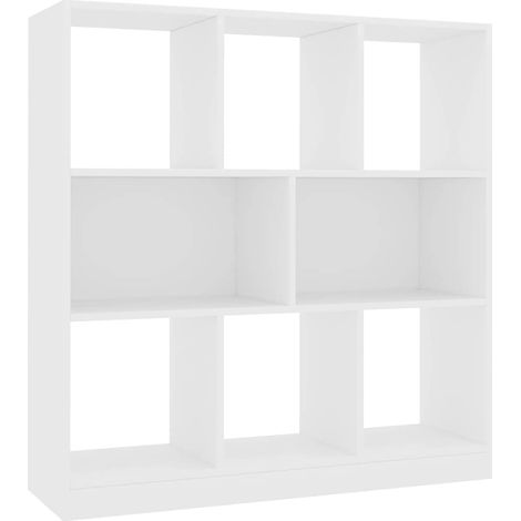 Maison Exclusive - Estantería librería madera contrachapada blanc (1/5)
