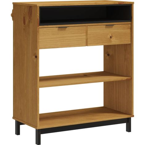 Table de bar，Table de Cuisine，Table Haute FLAM 92x45x110 cm bois massif Pin CFW644075 (1/5)