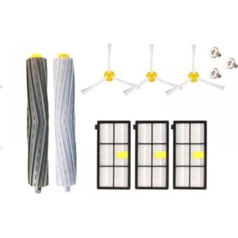Passend für iRobot Roomba Reinigungsgeräte Zubehör Serie 8 Serie 9 Walzenbürste Gummibürste Filter Seitenbürsten-Set (1/5)