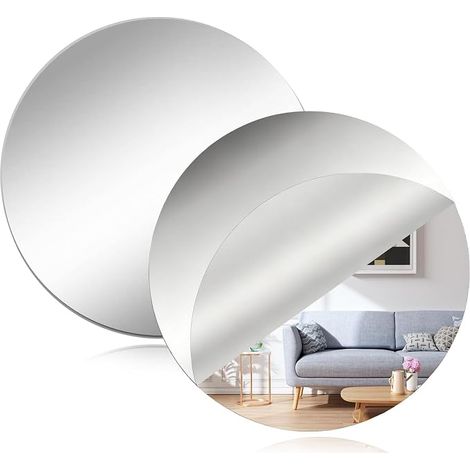 Lot de 2 miroirs autocollants à coller pour un usage domestique (1/3)