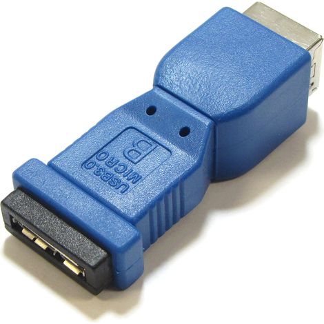 BeMatik - Adattatore USB 3.0 a USB 2.0 (Micro USB AB B femmina a femmina)