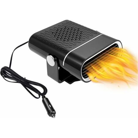 Chauffage Voiture 12V 150W – Réchauffeur Portable Dégivrage Rapide Purification Air Ventilateur Rotatif 360° Compact (1/5)