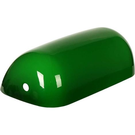 Odipie – Abat-jour en verre vert pour lampe de bureau – Dimensions 22,5x13x7,5cm – Éclairage élégant et protection renforcée (1/2)