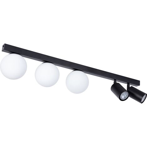 Plafoniera moderna nera 80cm 5 luci G9/GU10 Tavira Sigma (1/3)