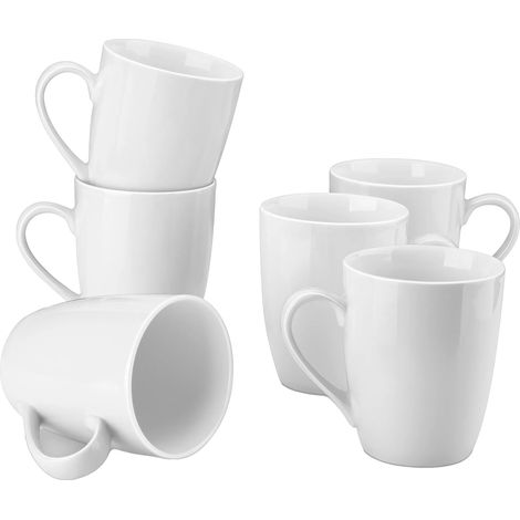 Kaffeetasse, langlebiges Porzellan, bequemer Griff, 301-400ml (1/5)