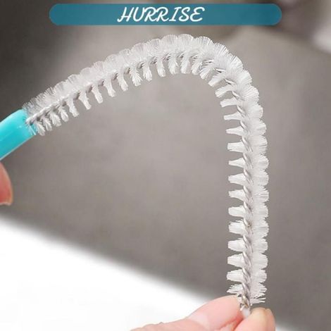 Brosse De Vidange - Flexible - Pour Tuyaux Et Bouteilles - 22 Cm - En Plastique Et Nylon - 1 Piece (1/4)