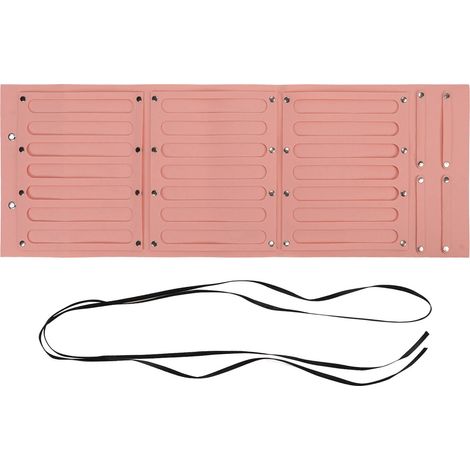 Grand porte-nœuds en feutre décoratif, capacité de rangement élevée pour barrettes et chouchous, accroche-mur idéal pour chambre de fille. (1/5)