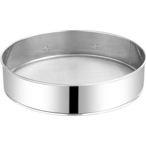 Tamis à Farine INOX Tamis de Pâtisserie Maille Fine Tamis Fins en Acier Inoxydable Tamis Patisserie Farine Tamiseur de Farine Professionne pour Farine Gâteaux Légumes--20 x5.2cm (1/5)