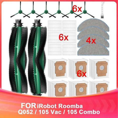 25 pièces de rechange pour aspirateur robot iRobot Roomba Q052 / 105 Vac / 105 Combo, accessoires Q0520 et 105 (1/5)